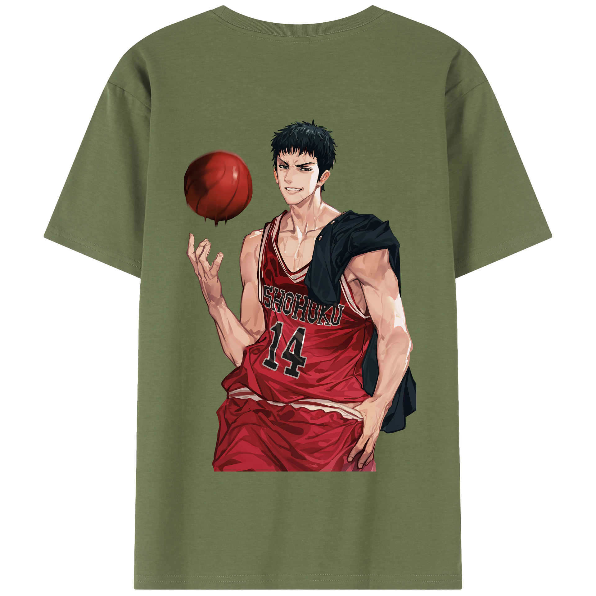 （画像用） SLAM DUNK／スラムダンク 綿100％半袖Tシャツ（背面プリント）